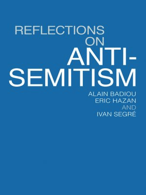 cover image of Reflections on Anti-Semitism